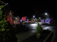 Holiday lights at the casino