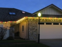 Christmas lights 2020 multicolored border