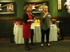 Party organizers Valerie, Ilse & Susan award door prizes